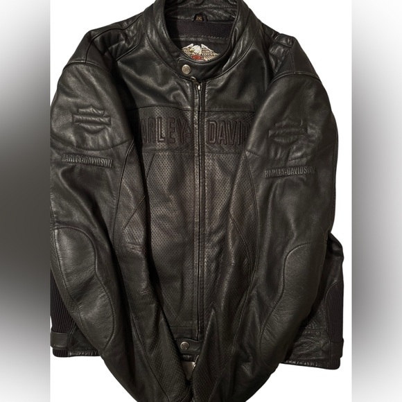 Harley Davidson’s Men’s Leather Jacket size 2XL - Picture 3 of 10
